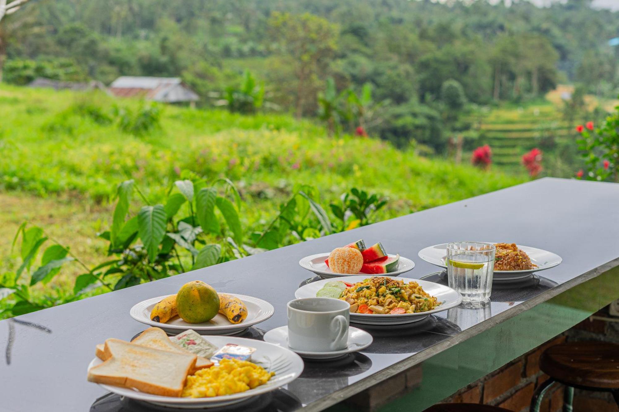 Santya Loka Lodge & Twin Waterfall Jatiluwih Kamer foto