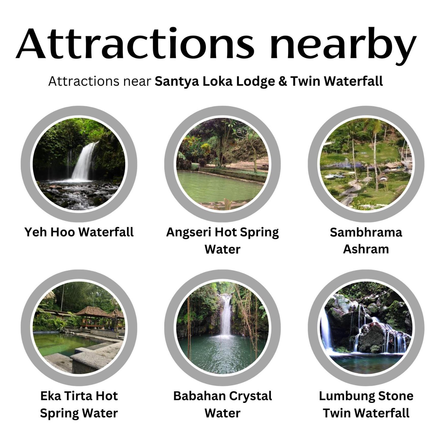 Santya Loka Lodge & Twin Waterfall Jatiluwih Buitenkant foto